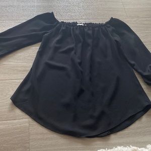 Black off the shoulder